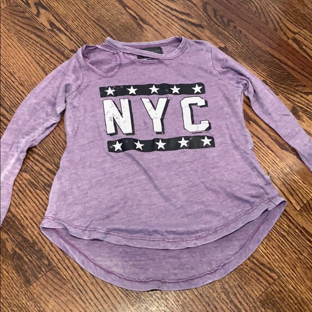 Chic 2 Chic long sleeve purple girls top 10/12